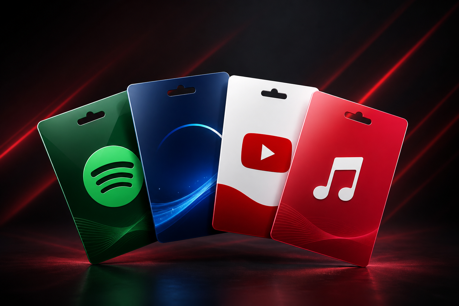 Streaming gift cards — Spotify, Disney+, YouTube and more